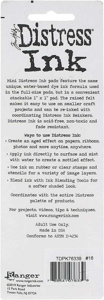 Tim Holtz - Ranger Distress Mini KIT 16, Various