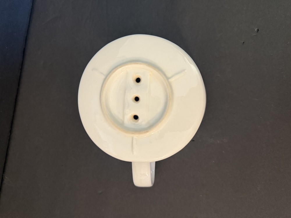 Pour Over Coffee Dripper, Ceramic Coffee Maker with 3 Holes Flat Bottom