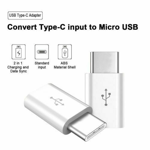 10 Pack Micro USB to Type C Adapter Converter Micro-B to USB-C Connector NEW