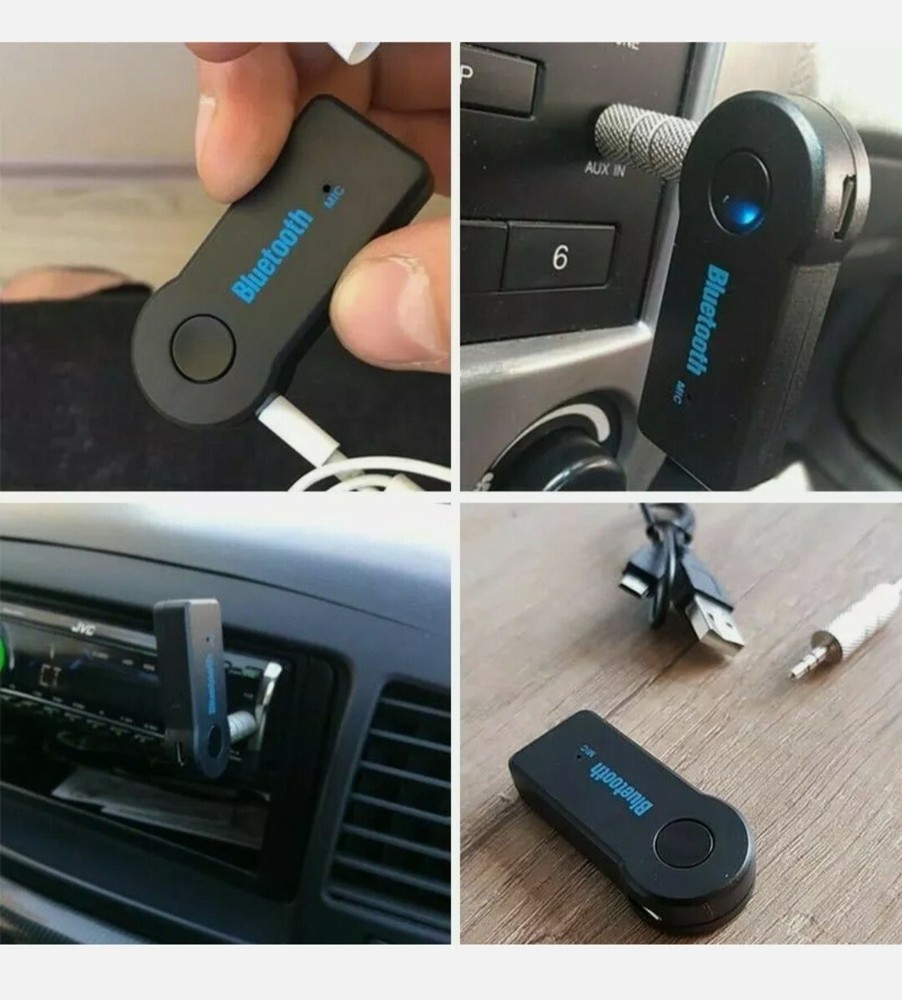 Wireless bluetooth car receiver audio aux adapter
