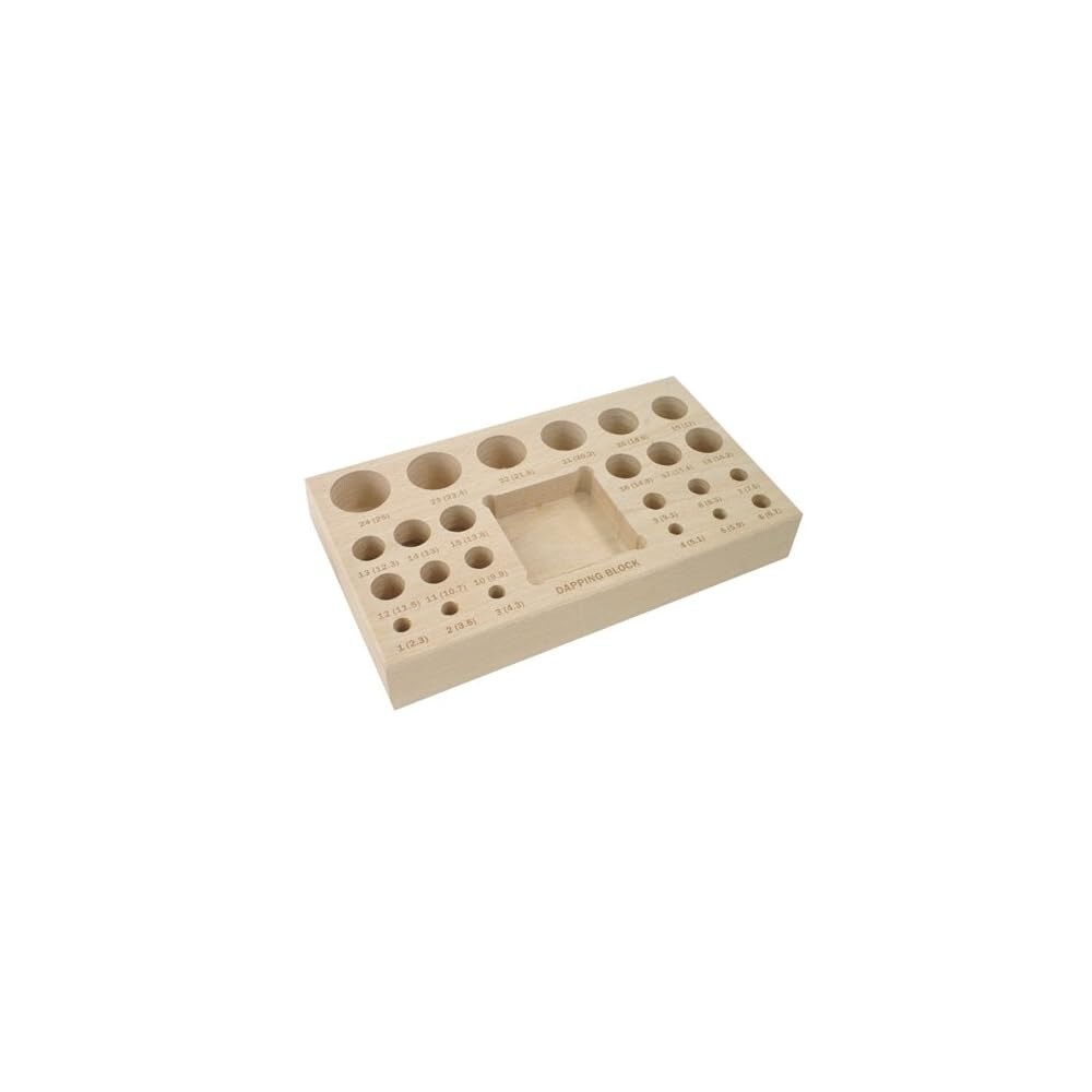 Dapping Set - 24 Punches and Block for Jewelry Making