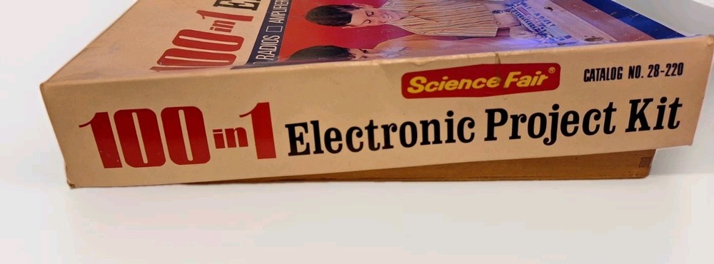 1972 Science Fair 100 In 1 Electronic Project Kit With Manual Untested
