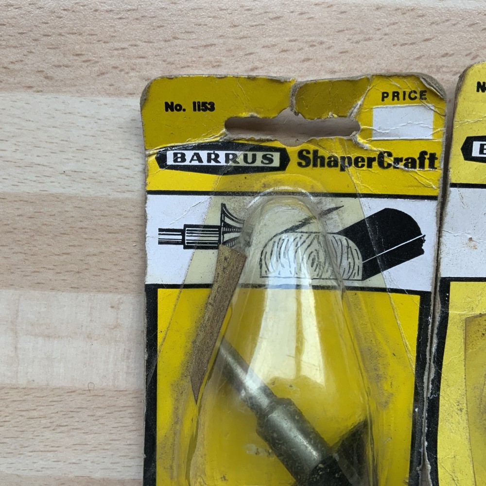 2 X Vintage Barrus Shaper craft Cutters/Drill Bits