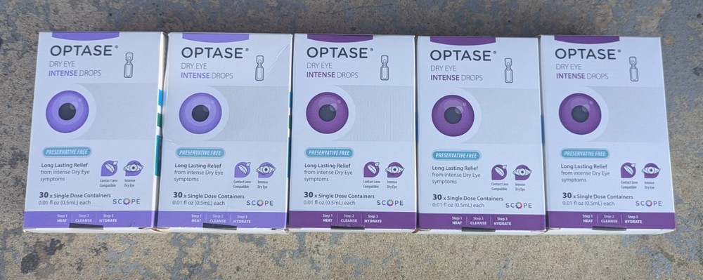 5 Optase Dry Eye Intense Drops 2/27 & 7/27
