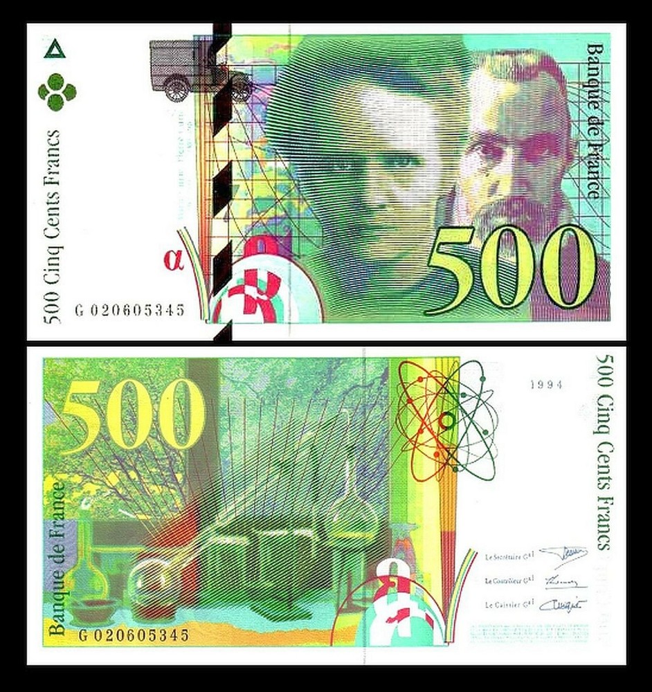 50, 100, 200, 500 Francs - Issue 1993 - 2000 - Reproduction - 01
