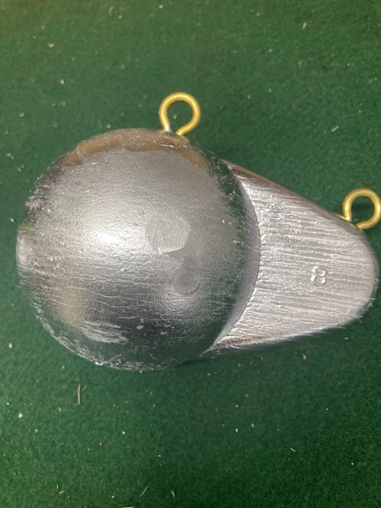 Two 8 lb Lead Downrigger Weights