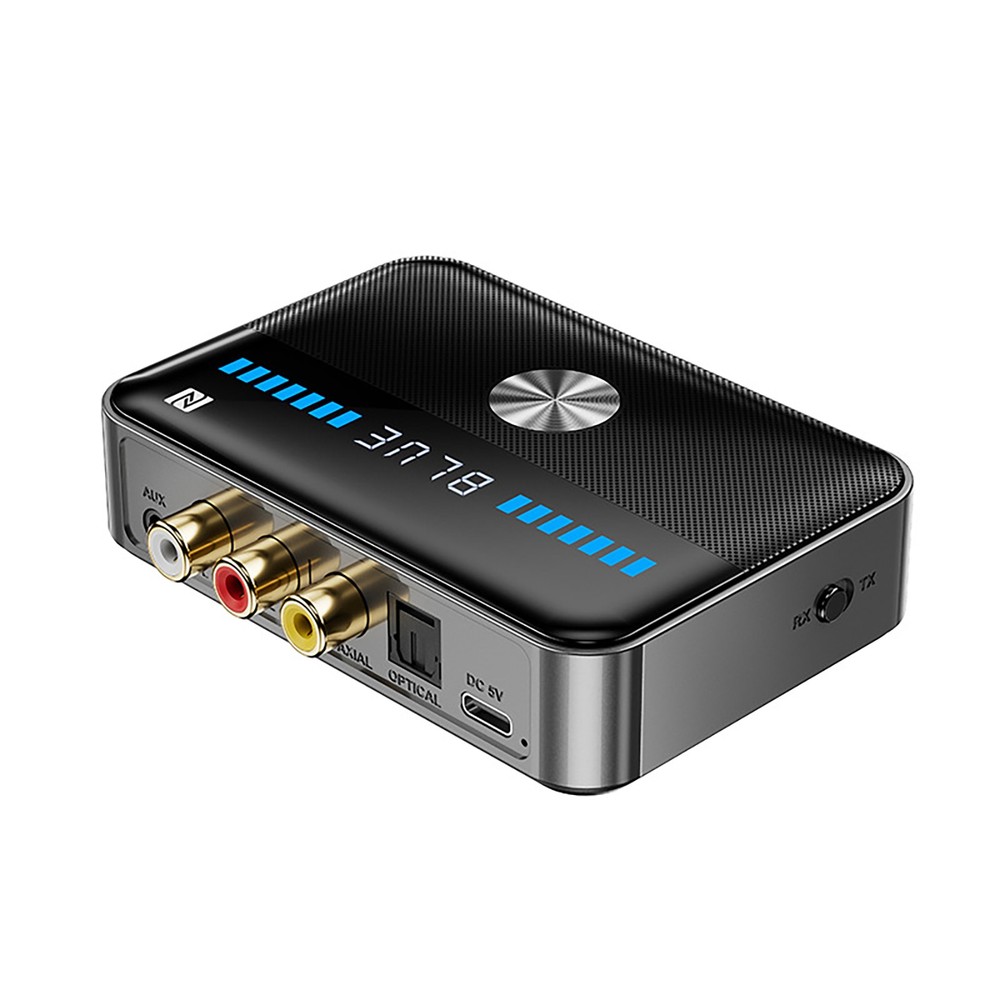 LED Display Bluetooth 5.3 Transmitter Receiver Audio Adapter For TV Home Stereos