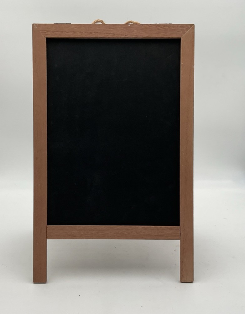 Decorative A-Frame Chalkboard Tabletop Easel With Fall-Themed Message
