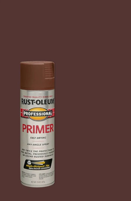 Rust-Oleum 7569-838 Professional Flat Red Primer Spray 15 oz.