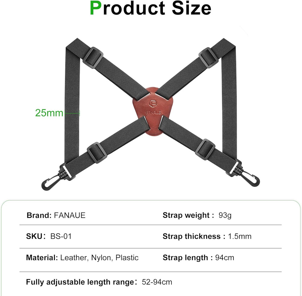 Binocular Harness Strap, X-shaped Decompression Binocular Strap, Cross Binocu...