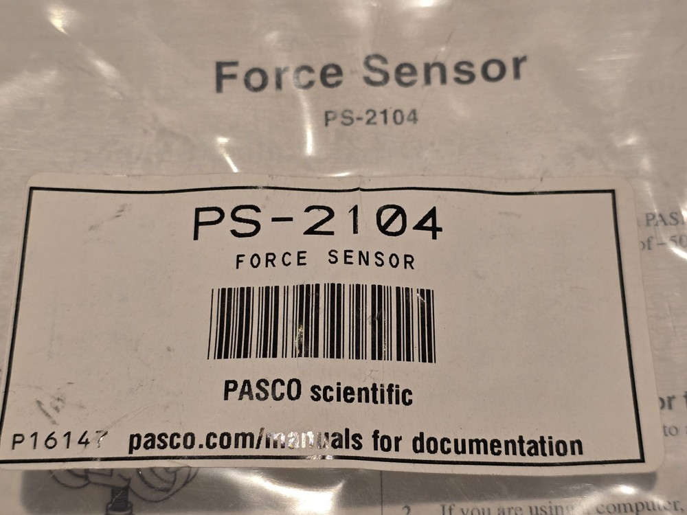 PASCO Force Sensor PS-2104 with PASPORT interface Airlink PS-3200