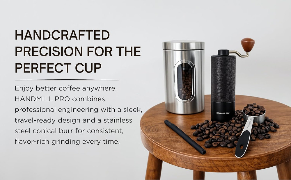 Manual Coffee Grinder - Adjustable Setting for French Press/Espresso Adjustable