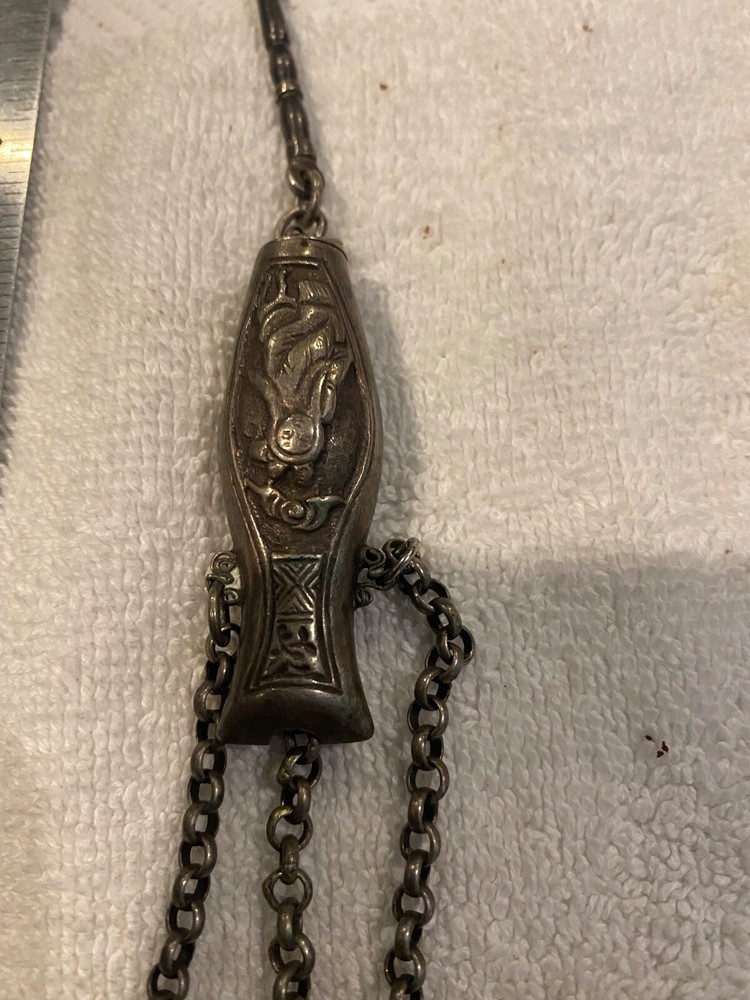 Antique Victorian Art Deco Ornate Chatelaine