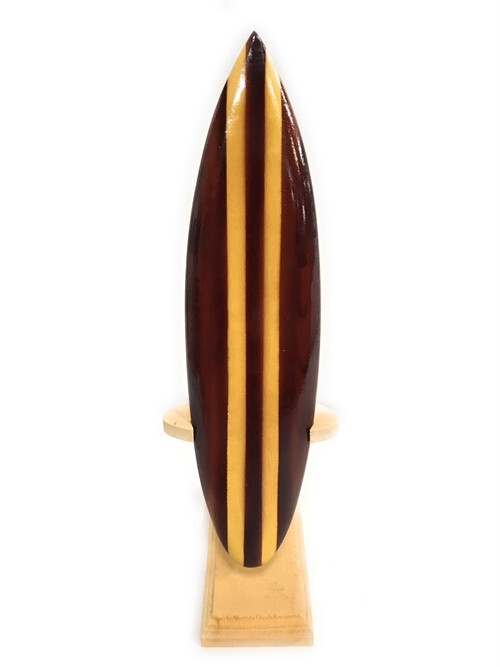 Classic Surfboard Brown w/ Vertical Stand 8" - Trophy | #wai350120b