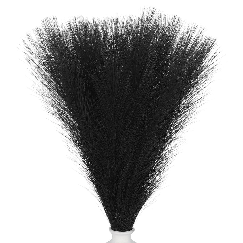 24in Pampas Grass Decor, 50pcs Artificial Pampas Grass Bulk, Black