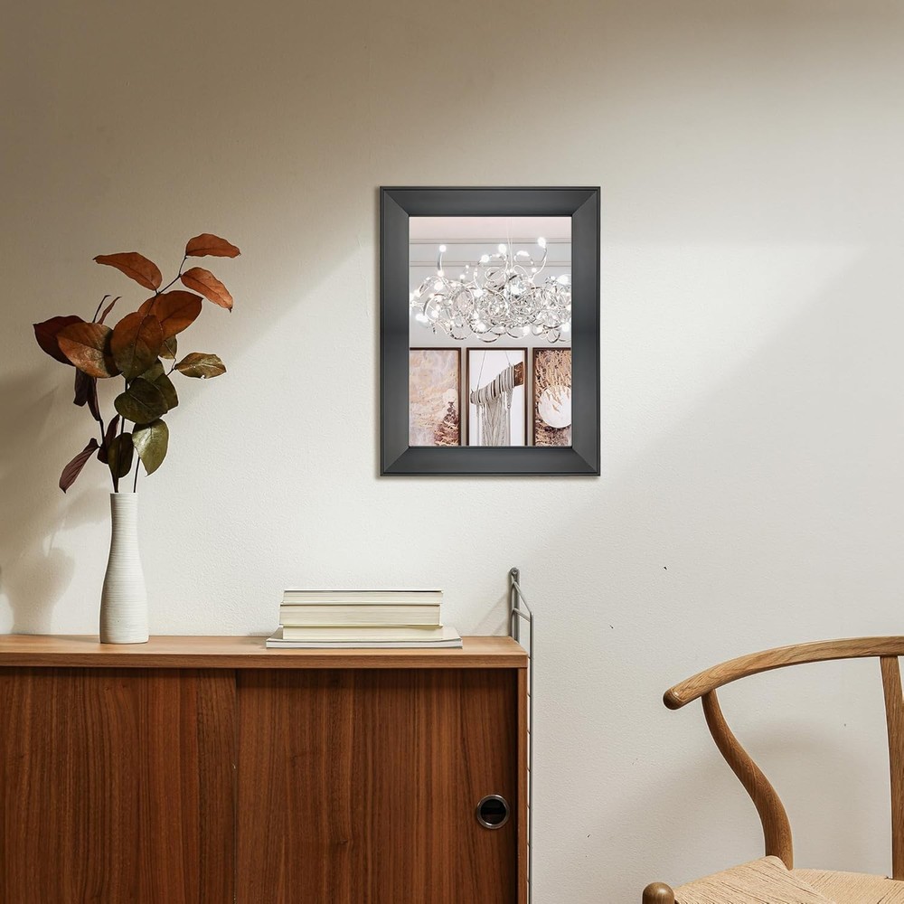 Rectangular Wall Mirror 12" x 16" Framed Mirror Bathroom Bedroom Entryway Living