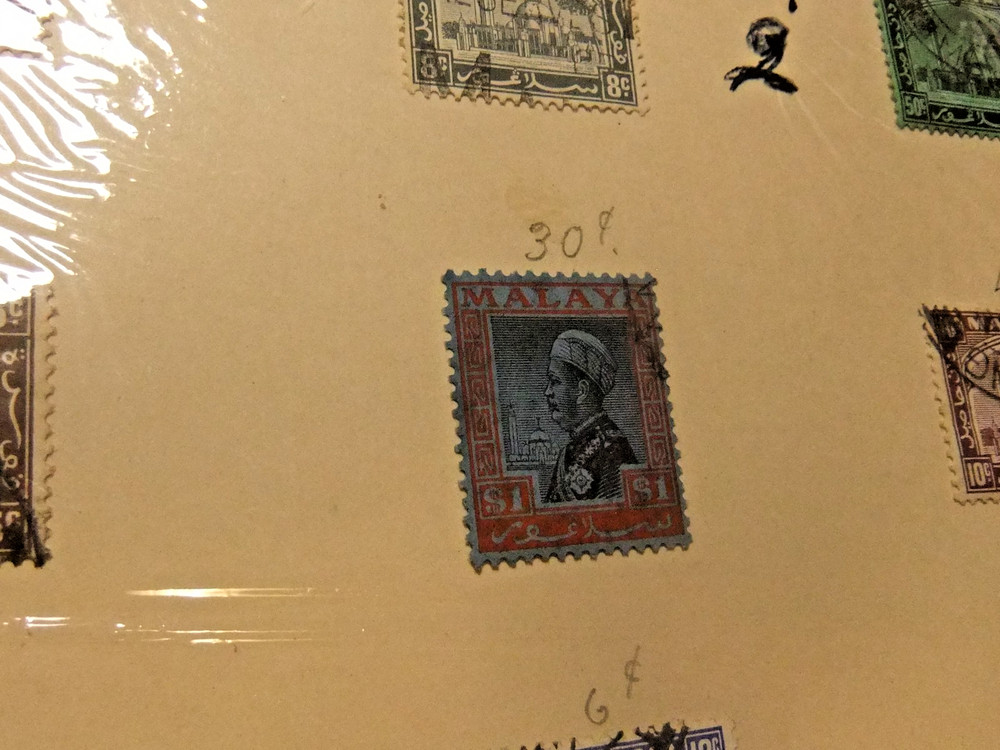 9 Vintage Malaya Stamps - Used