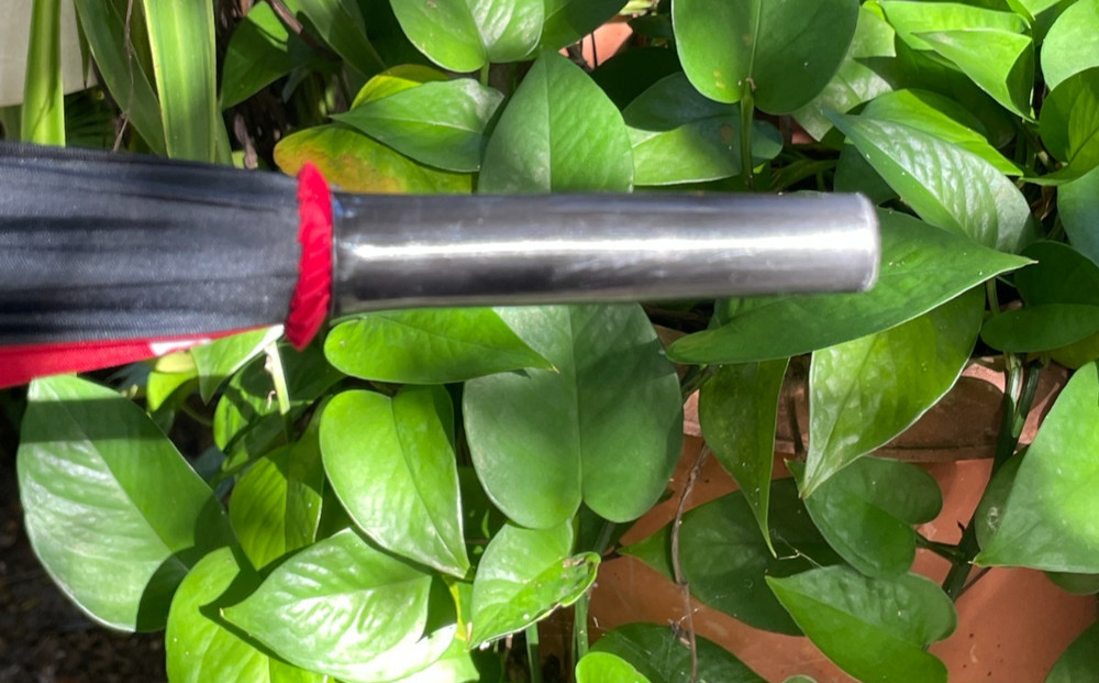 Aramis Signed Red & Black Umbrella 100% Nylon