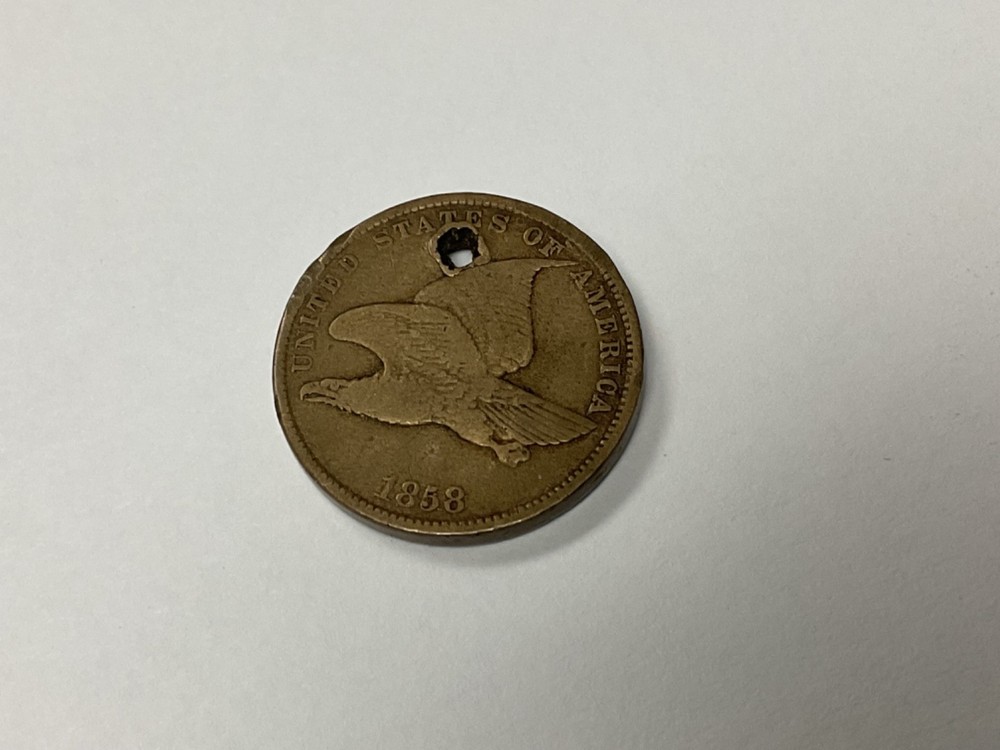 1858 1c Flying Eagle Cent Penny