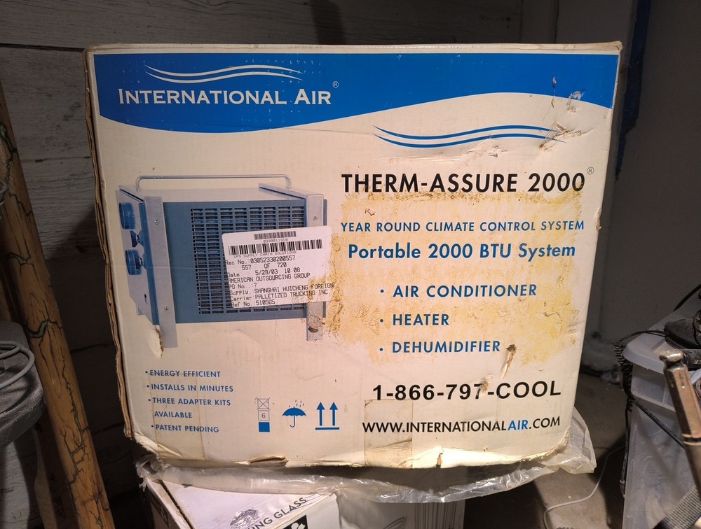 Thermosphere 2000 Year-round Climate Control System Portable 2000 BTU System Air