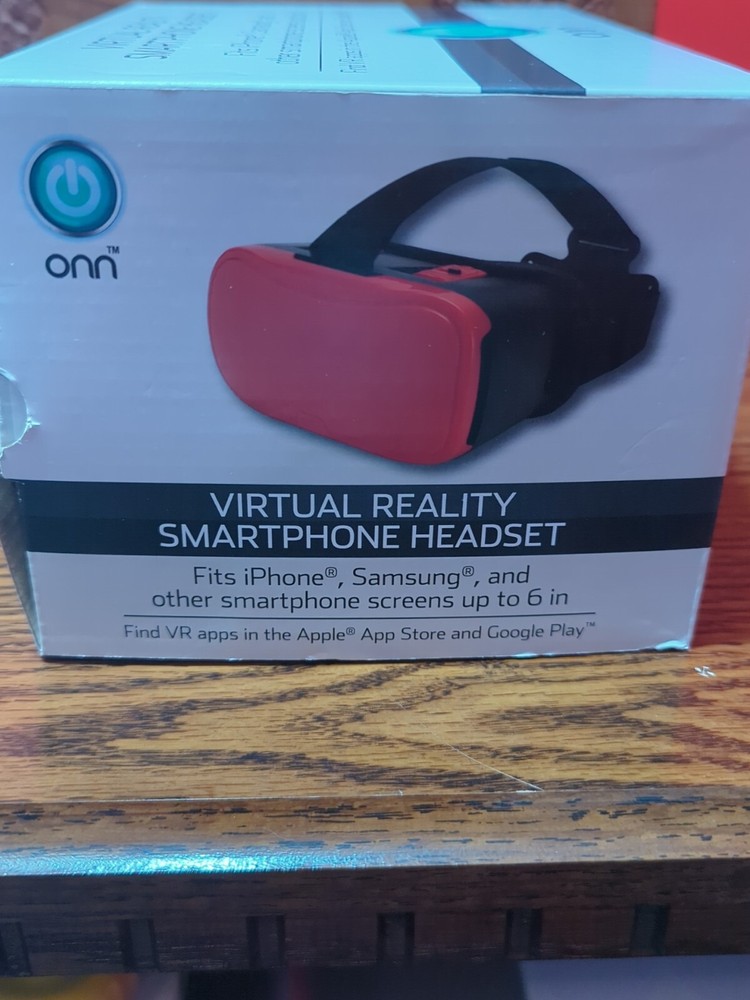 ONN Virtual Reality SmartPhone Headset - Red