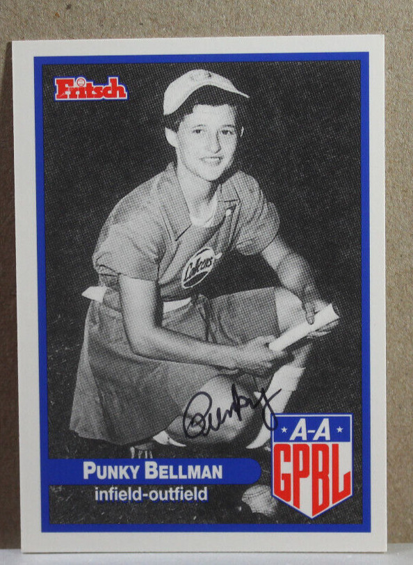 AAGPBL "PUNKY BELLMAN" SIGNED CARD #350