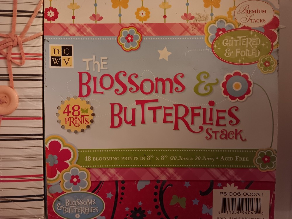 Blossoms & Butterflies Stack 8x8 and Garden Party Stack& book