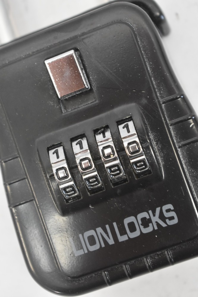 Lion Locks 4 Digit Padlock Combination Black Create Your Own Combination