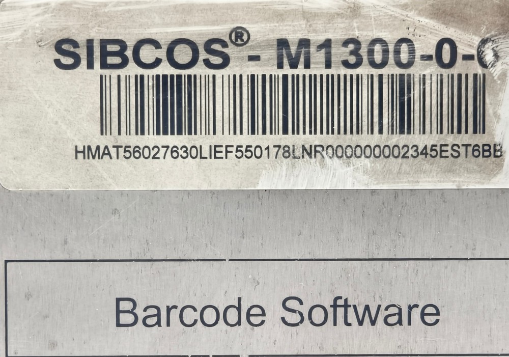 SIEMENS SIBCOS SIBCOSM1300 M1300-0-0 Barcode Software Master Control Module