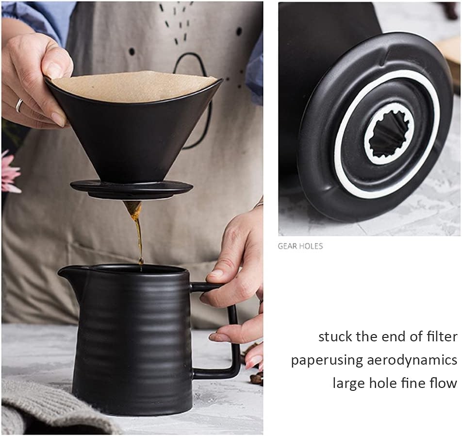 Drip coffee maker, ceramic coffee filter cup 17 oz / 500 ml,