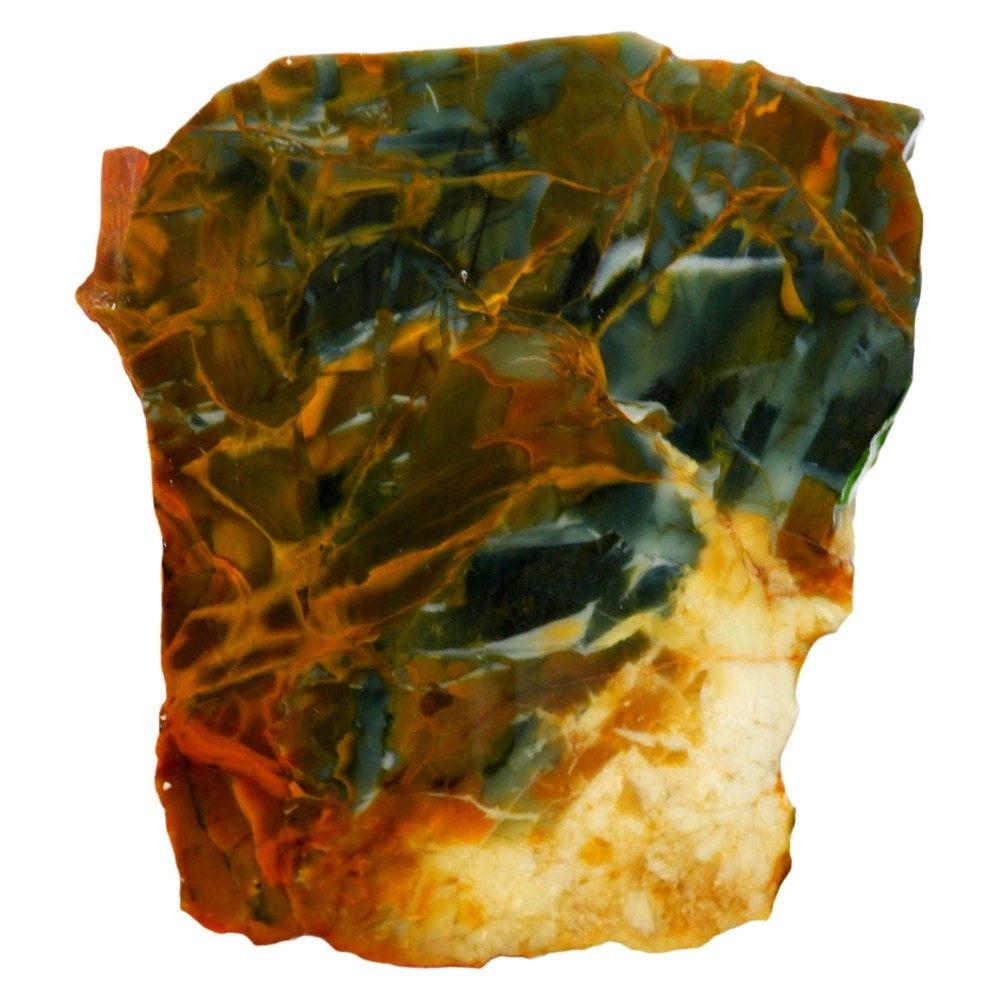 Morrisonite Jasper Slab - Blue and Butterscotch Pattern