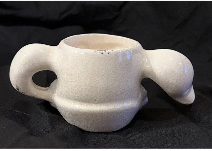 Vintage Easter Bunny Rabbit Bowl & Mug Candy Dish Decorative Glazed Ceramic EUC