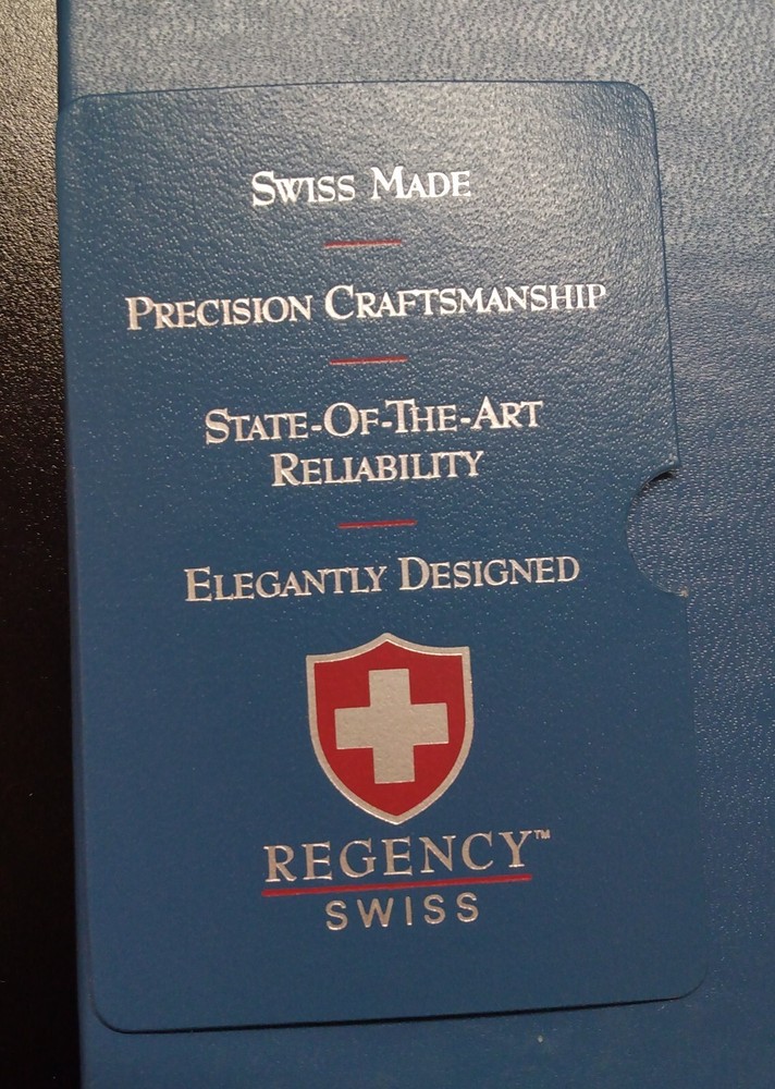 Regency Swiss mens watch box