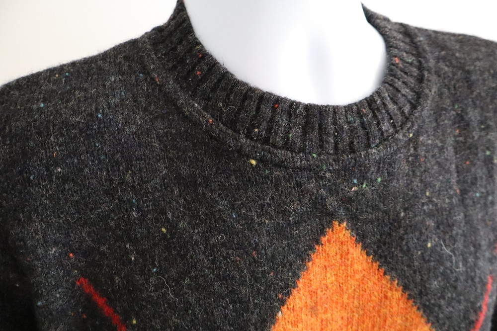Vintage The Sweater Shop Wool Jumper Diamond Pattern Medium