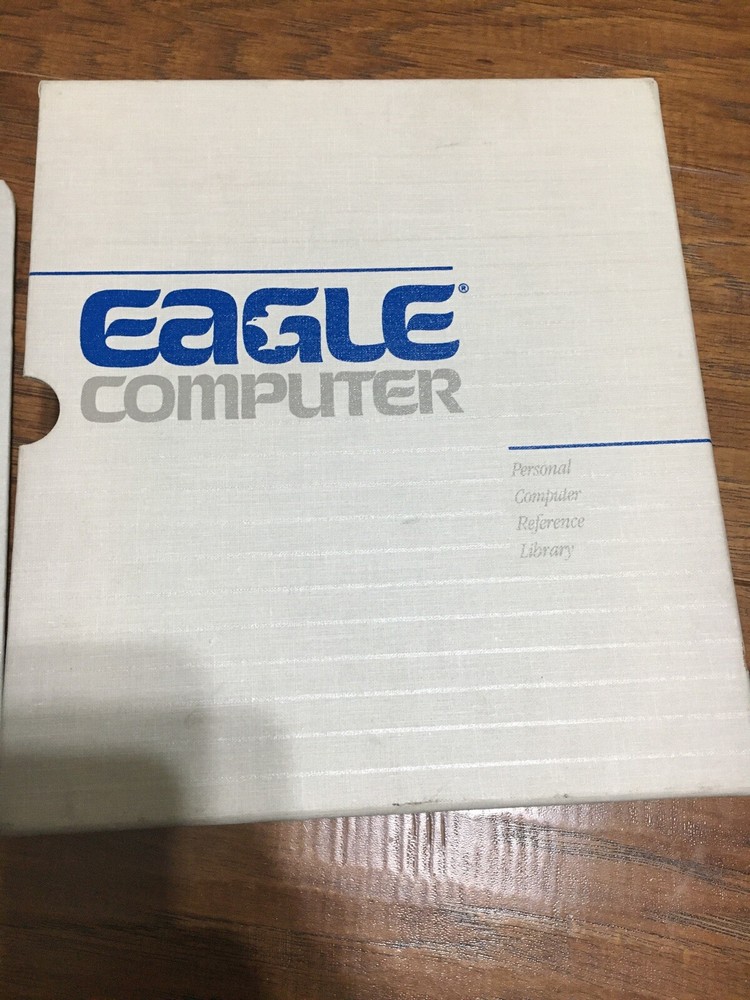 VINTAGE EAGLE COMPUTER LIBRARY EMPTY SOFTWARE MEDIA BINDER EAGLE NET 1