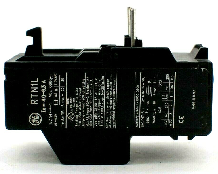 GE RTN1L Overload Relay
