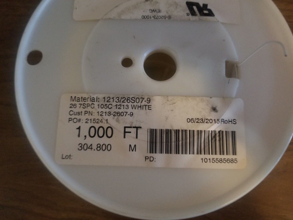 IEWC E-52073-1000 White Wire (1000 ft)