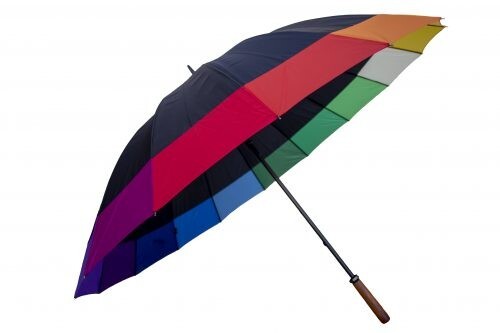 Shelta Golf Rain Sun Umbrella - Patch Rainbow 16 Rib