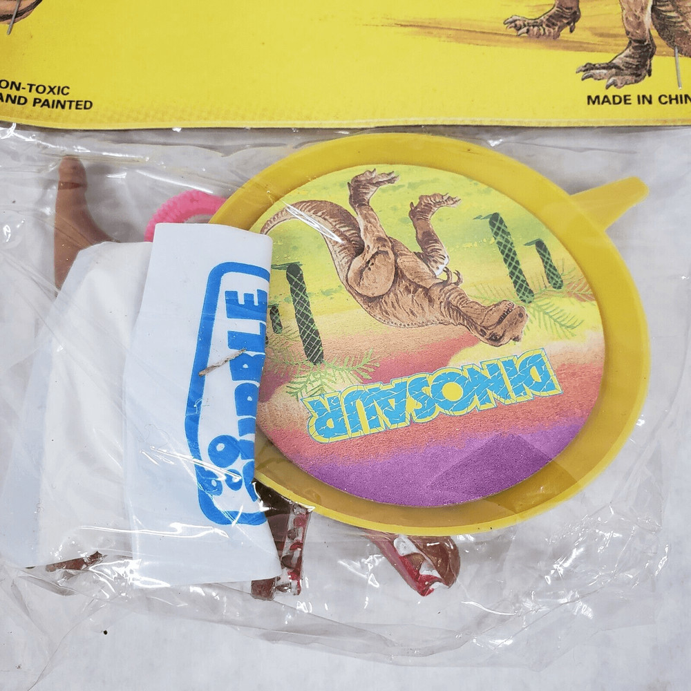 Vintage DINOSAUR Bubble Fun Set . Godzilla T-Rex
