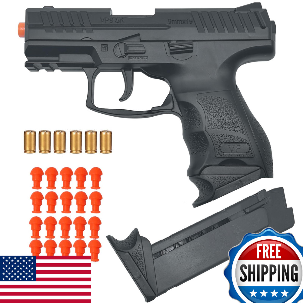 Dreamplay Shell Ejecting Toy Gun VP9 Realistic Automatic Pull Back Action