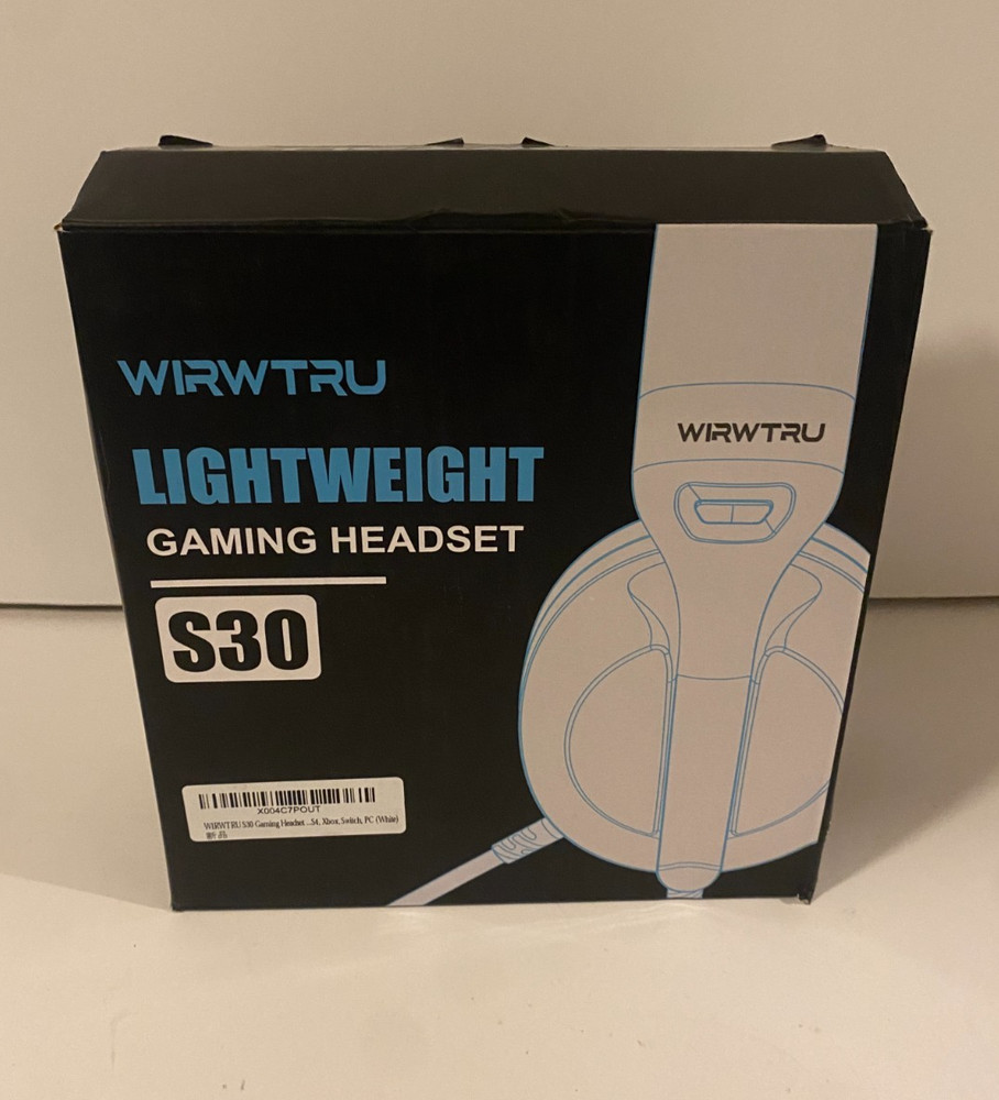 Wirwtru Lightweight Gaming Headset S30 - White *TESTED*