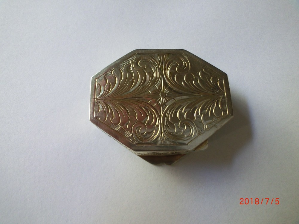 Vintage Italian 800 Silver Enameled Box