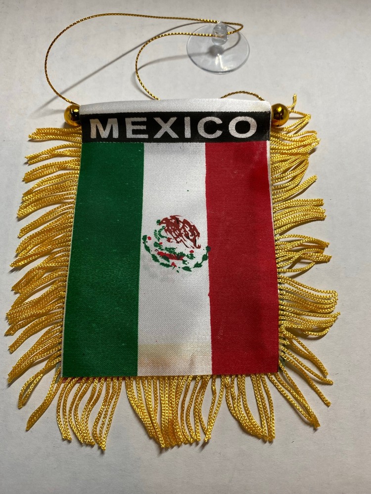 Mexico Mini Banner Red Eagle 4 X 6
