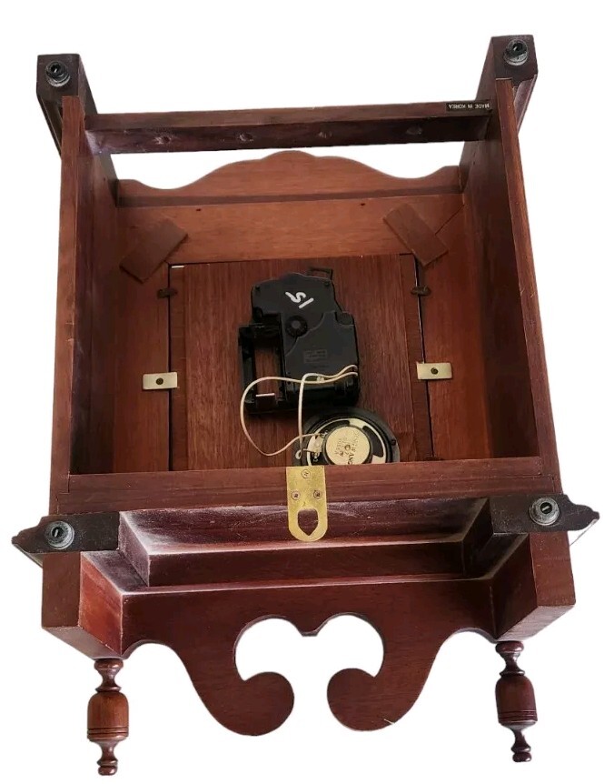 Vintage Westminster Quartz Clock Cherry Finish