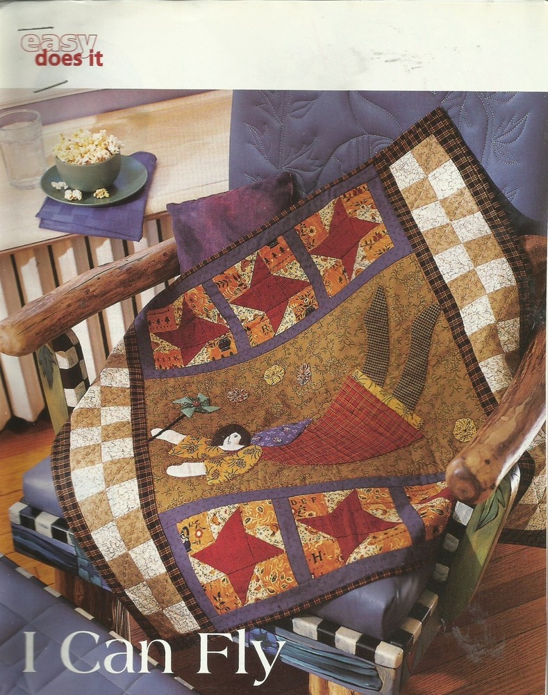 B0130 I CAN FLY WALLHANGING  QUILT PATTERN/INSTRUCTIONS