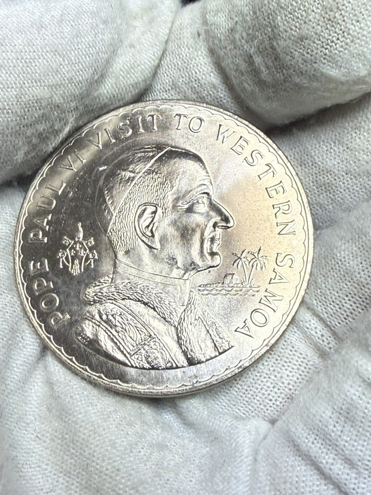 Western Samoa 1 Tala 1970 Pope Paul VI Gem Bu! B64