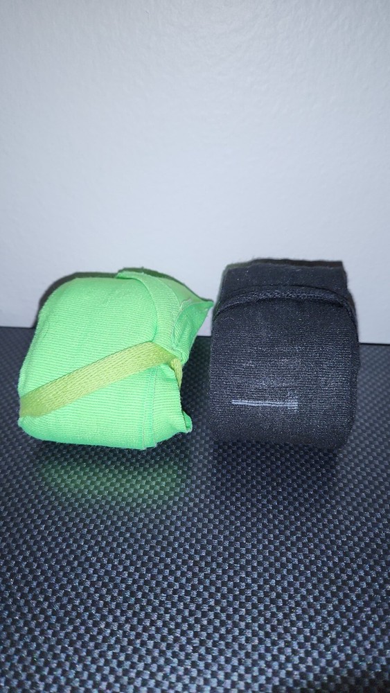 Boxing Hand Wraps – Pair (Black & Neon Green)