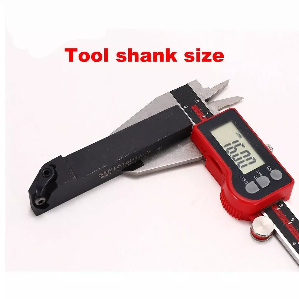 16mm Lathe Threading Tool Vertical Carbide Threading Inserts For External 60 Deg