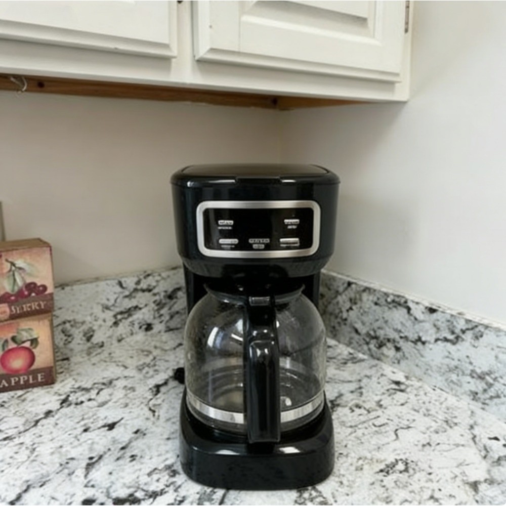 Mainstays Black 12-Cup Programmable Coffee Maker with Auto Shut-Off Feature