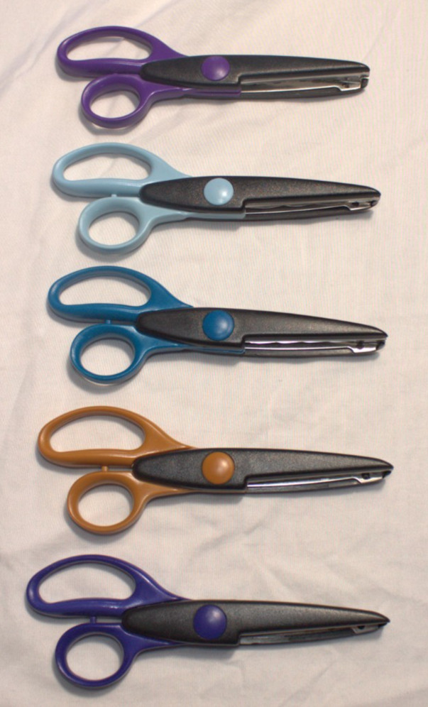 Fiskars Paper Edgers Scissors 5 pack crafting scissors